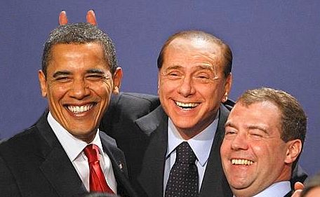 Britain G20 Summit with Berlusconi, Obama, Medevev